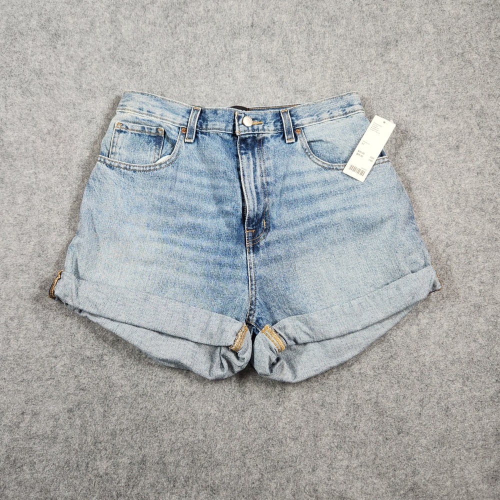 BDG Light Wash Blue High-Rise Jean Shorts